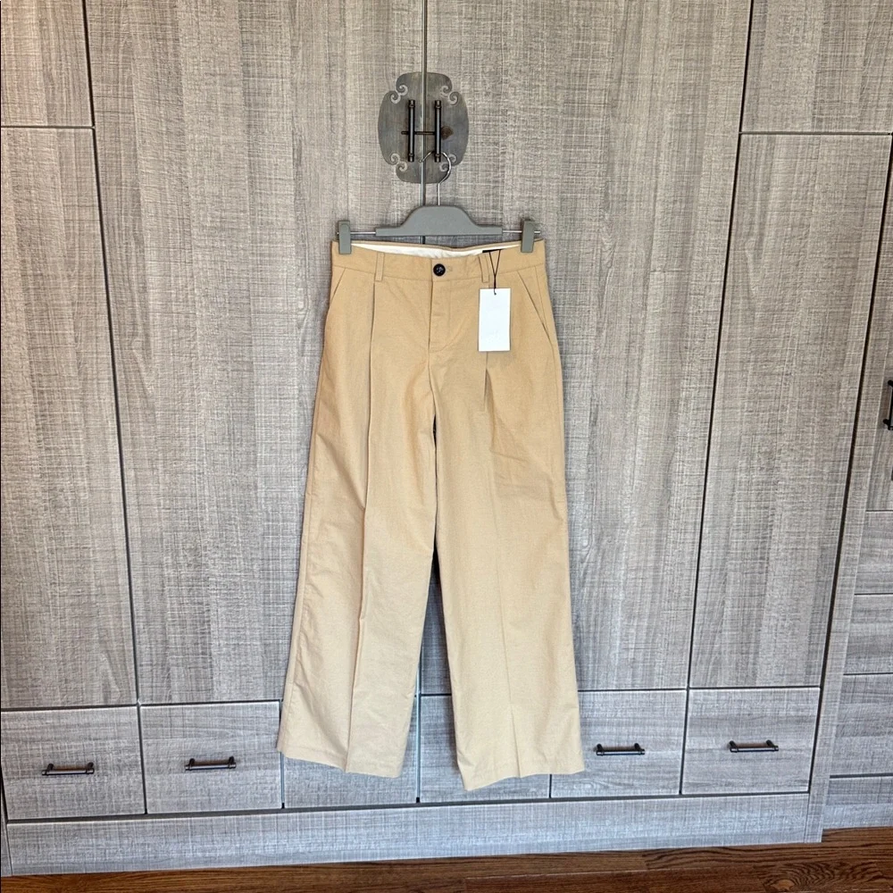Zara Tailored Cotton Chino Trousers - Picture 12 of 17